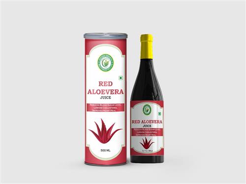 RED ALOEVERA JUICE 500ML ( 8 PCS  )